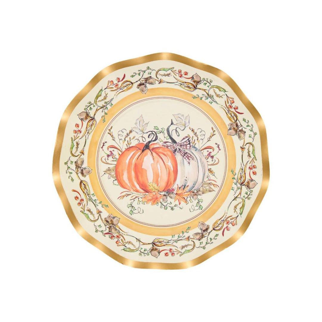 Sophistiplate Turkey & Gourds Wavy Salad Plate-Lifestyle-Kevin's Fine Outdoor Gear & Apparel