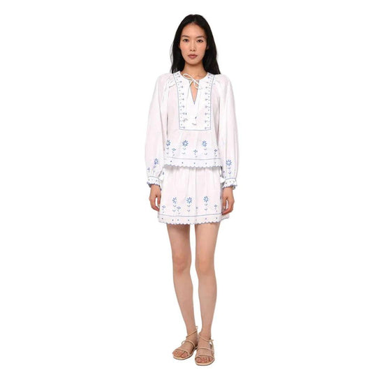 Love The Label Bessie Skirt-Women's Clothing-Margaret Embroidery-XS-Kevin's Fine Outdoor Gear & Apparel