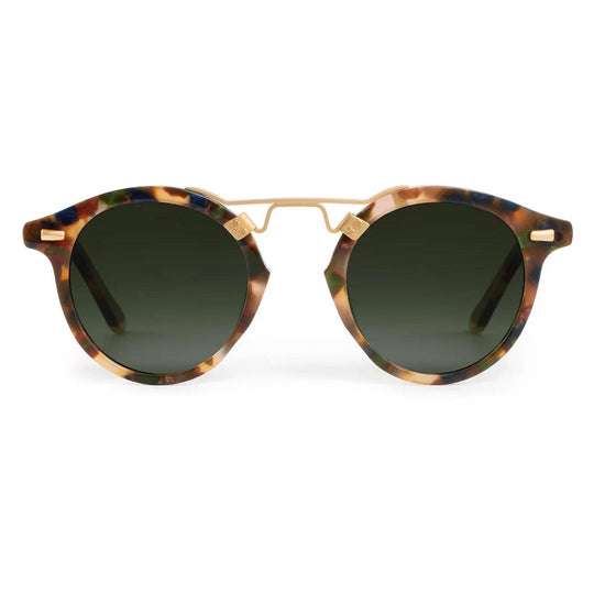 Krewe "ST. Louis" Sunglasses-Sunglasses-Tuscan Tortoise 18K Polarized-Green Gradient (P)-Kevin's Fine Outdoor Gear & Apparel