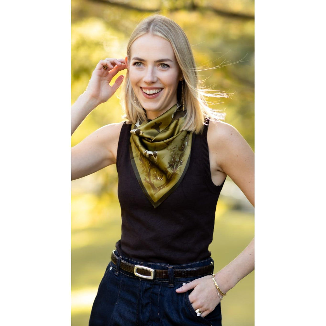Bird Dog Silk Scarf