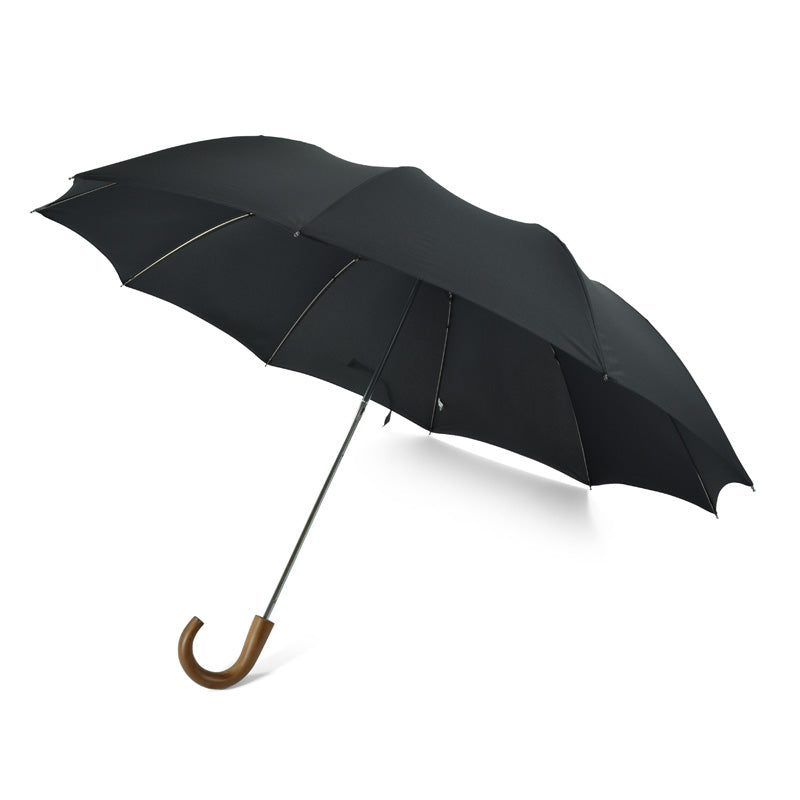 Maple Crook Telescopic Automatic Umbrella-Home/Giftware-Black-Kevin's Fine Outdoor Gear & Apparel