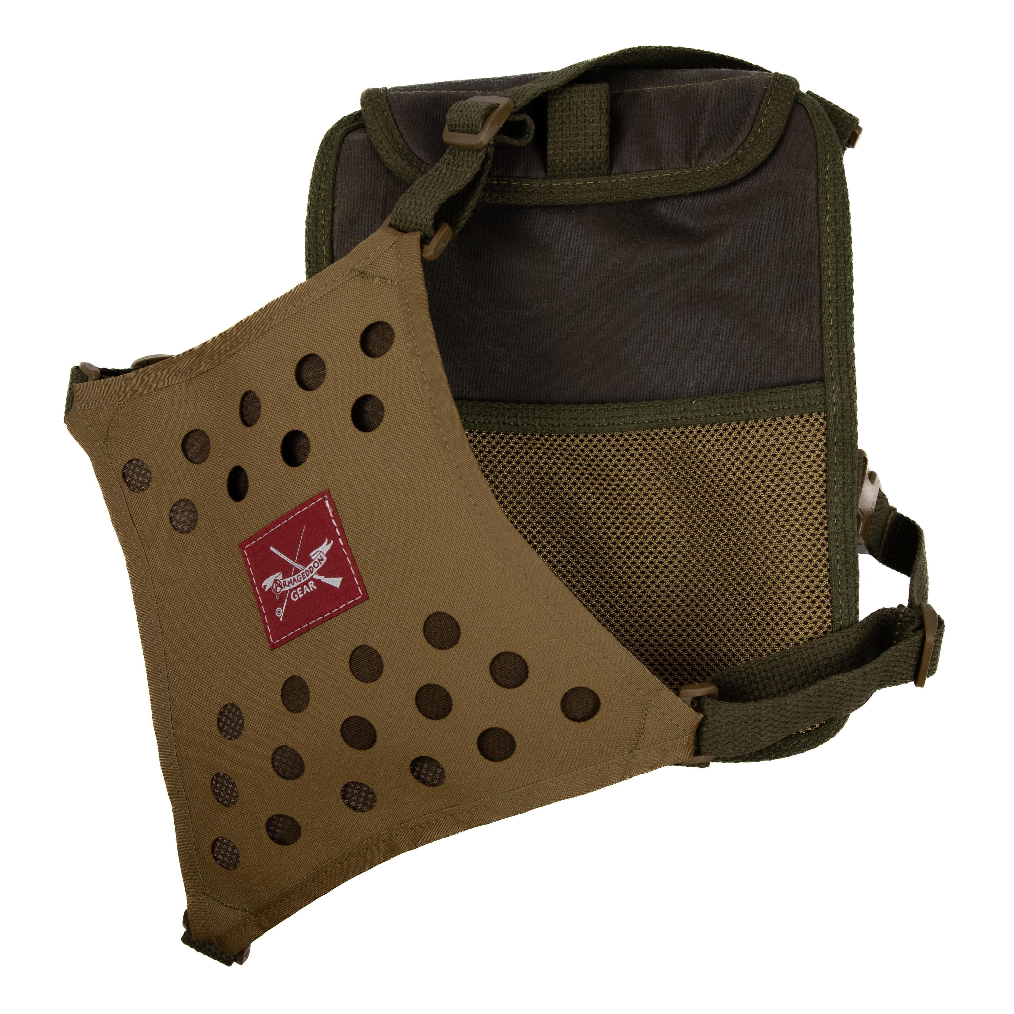 Armageddon Gear Waxed Canvas Turkey Chest Rig/Vest-Hunting/Outdoors-Dark Oak-Kevin's Fine Outdoor Gear & Apparel