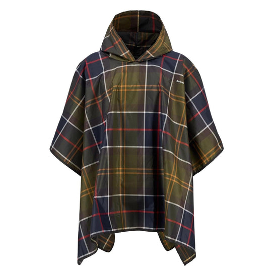 Barbour Tartan Showerproof Poncho-Women's Accessories-Kevin's Fine Outdoor Gear & Apparel