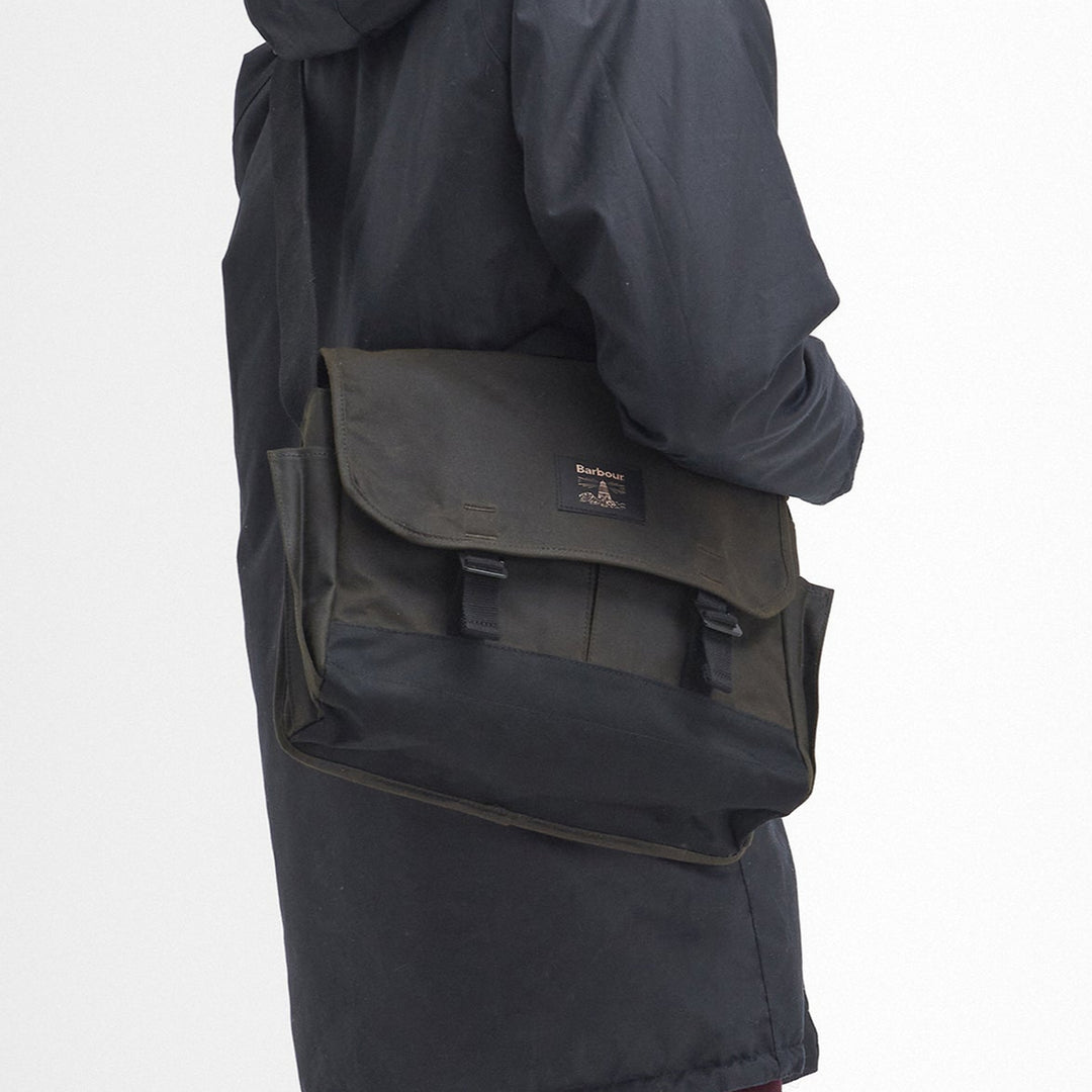 Barbour Field Waxed Messenger Bag-Home/Giftware-Kevin's Fine Outdoor Gear & Apparel