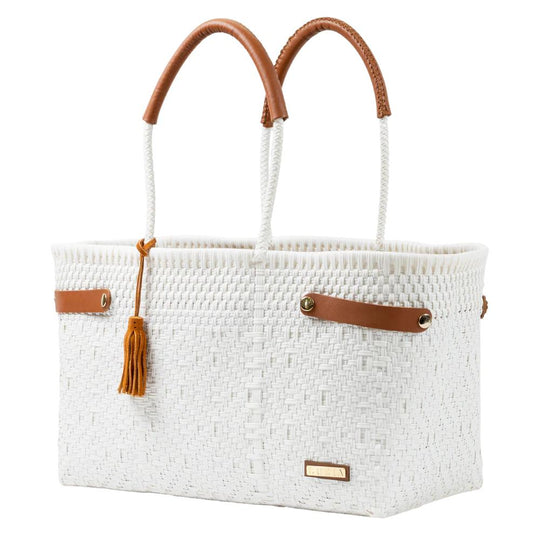 Luzia Open Woven Basket Braided Tote-Women's Accessories-Kevin's Fine Outdoor Gear & Apparel
