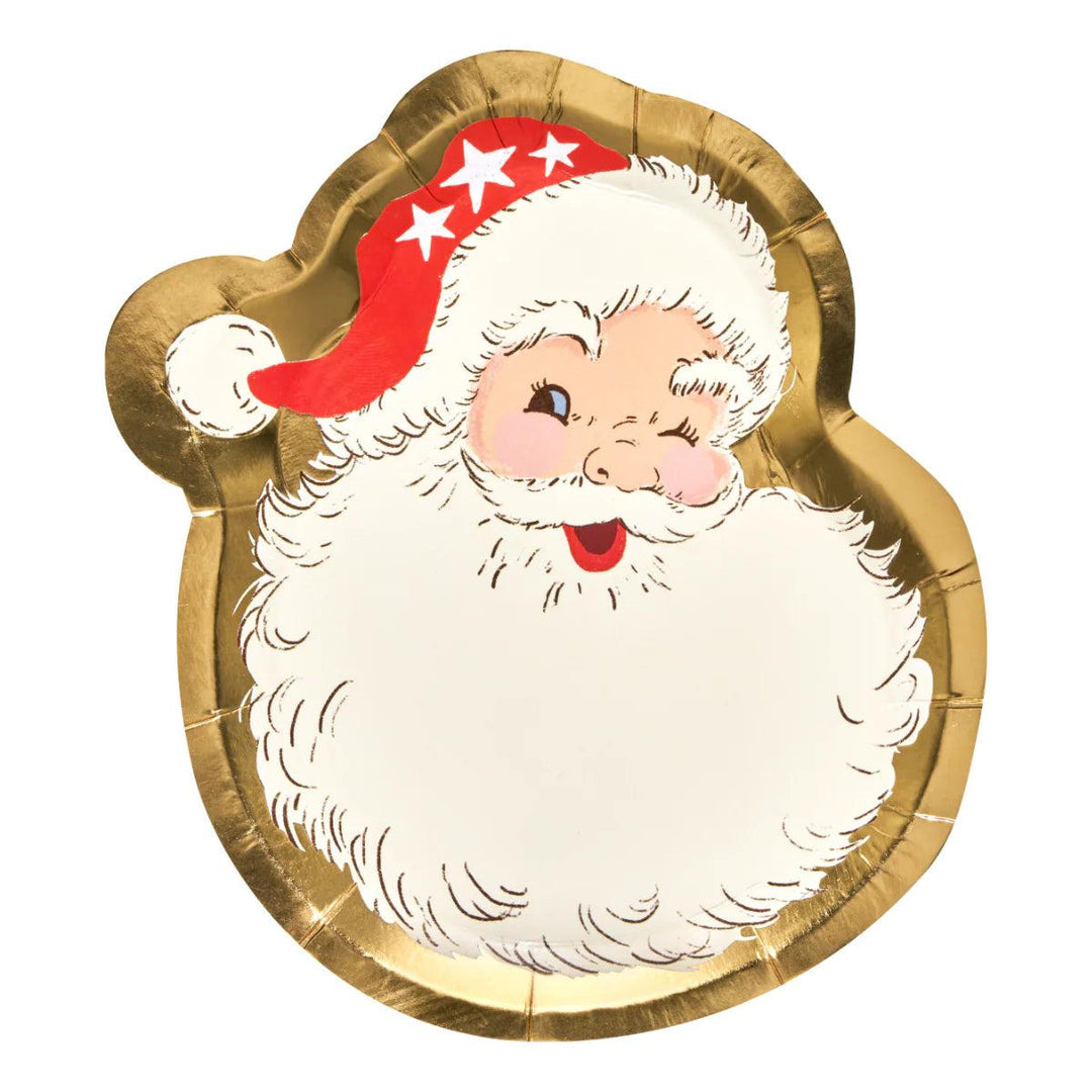 Sophistiplate Vintage Santa Die-Cut Salad Plates-Home/Giftware-Kevin's Fine Outdoor Gear & Apparel