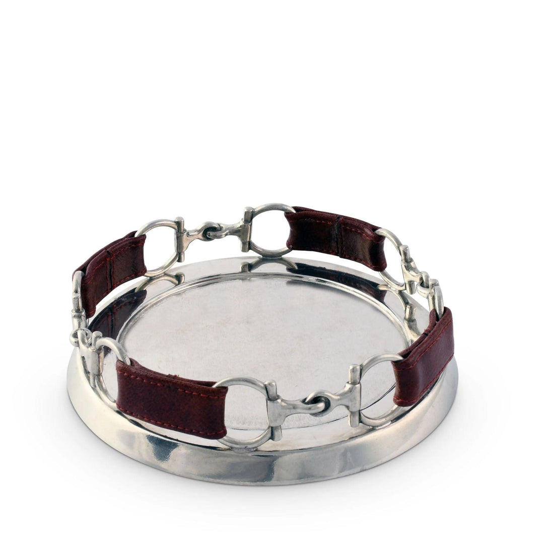 Equestrian Horse Bit Leather Wine Coaster-Home/Giftware-Kevin's Fine Outdoor Gear & Apparel