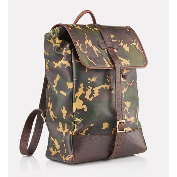 Wanderlust Cotswold Leather Backpack-Home/Giftware-Tan Camo-Kevin's Fine Outdoor Gear & Apparel