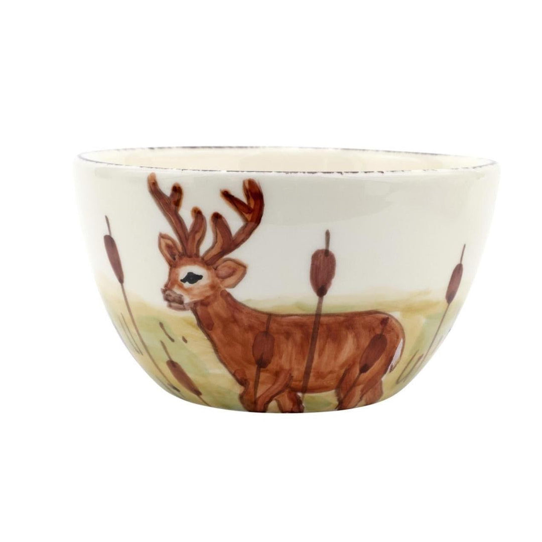 Vietri Wildlife Cereal Bowl-Lifestyle-Deer-Kevin's Fine Outdoor Gear & Apparel