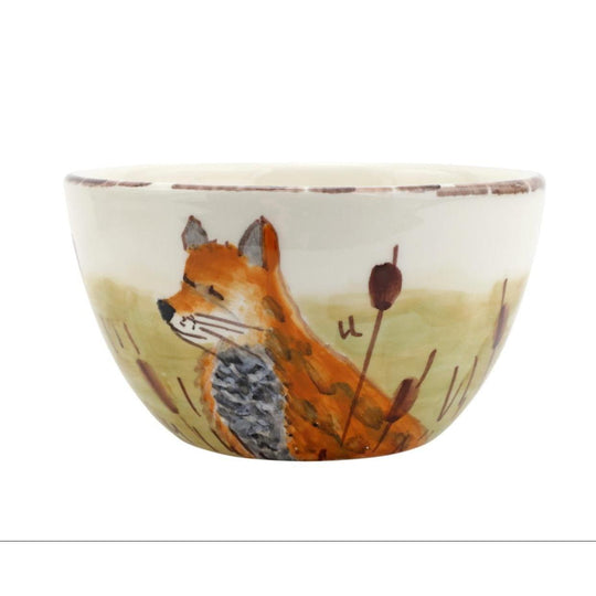 Vietri Wildlife Cereal Bowl-Lifestyle-Fox-Kevin's Fine Outdoor Gear & Apparel