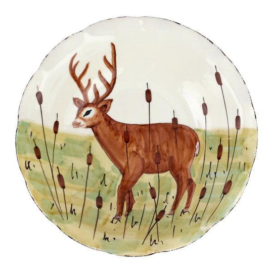 Vietri Wildlife Footed Deer Pedestal Fruit Bowl-Home/Giftware-Kevin's Fine Outdoor Gear & Apparel