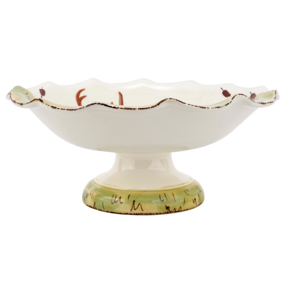 Vietri Wildlife Footed Deer Pedestal Fruit Bowl-Lifestyle-Kevin's Fine Outdoor Gear & Apparel