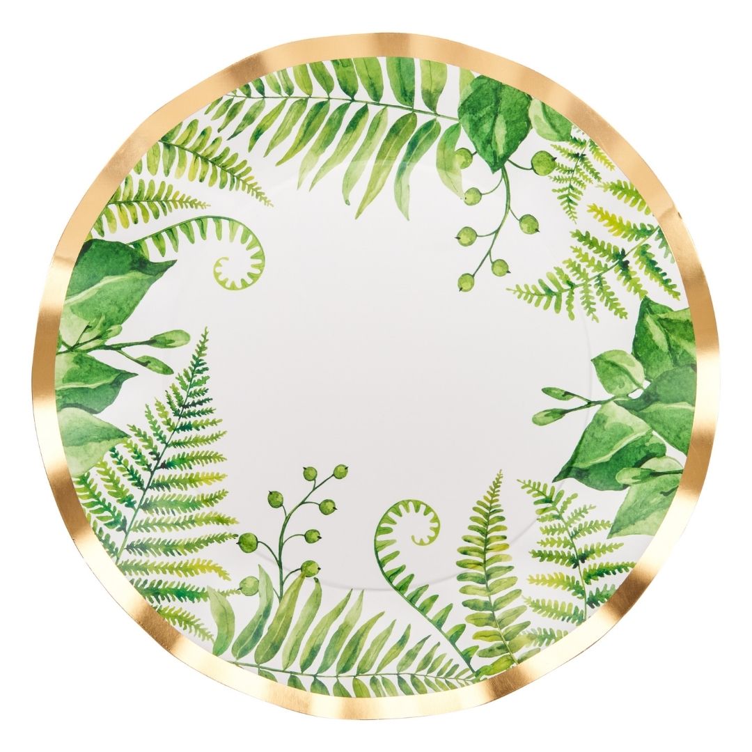 Sophistiplate Wavy Dinner Plate Fern & Foliage-Lifestyle-ONE SIZE-Kevin's Fine Outdoor Gear & Apparel