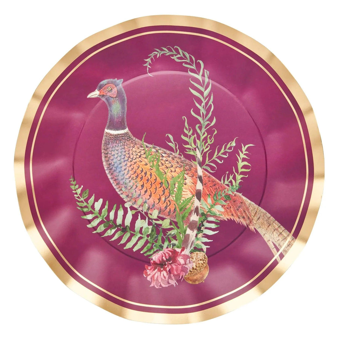 Sophistiplate Feather Grove Wavy Dinner Plates-Lifestyle-Kevin's Fine Outdoor Gear & Apparel