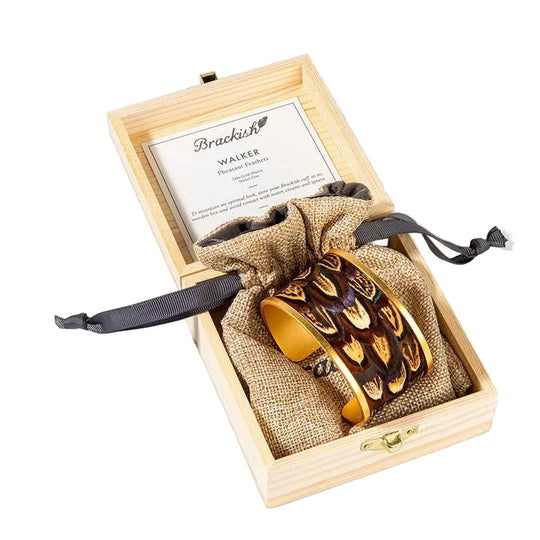 Brackish Walker Pheasant Wide Cuff Bracelets-Jewelry-Kevin's Fine Outdoor Gear & Apparel