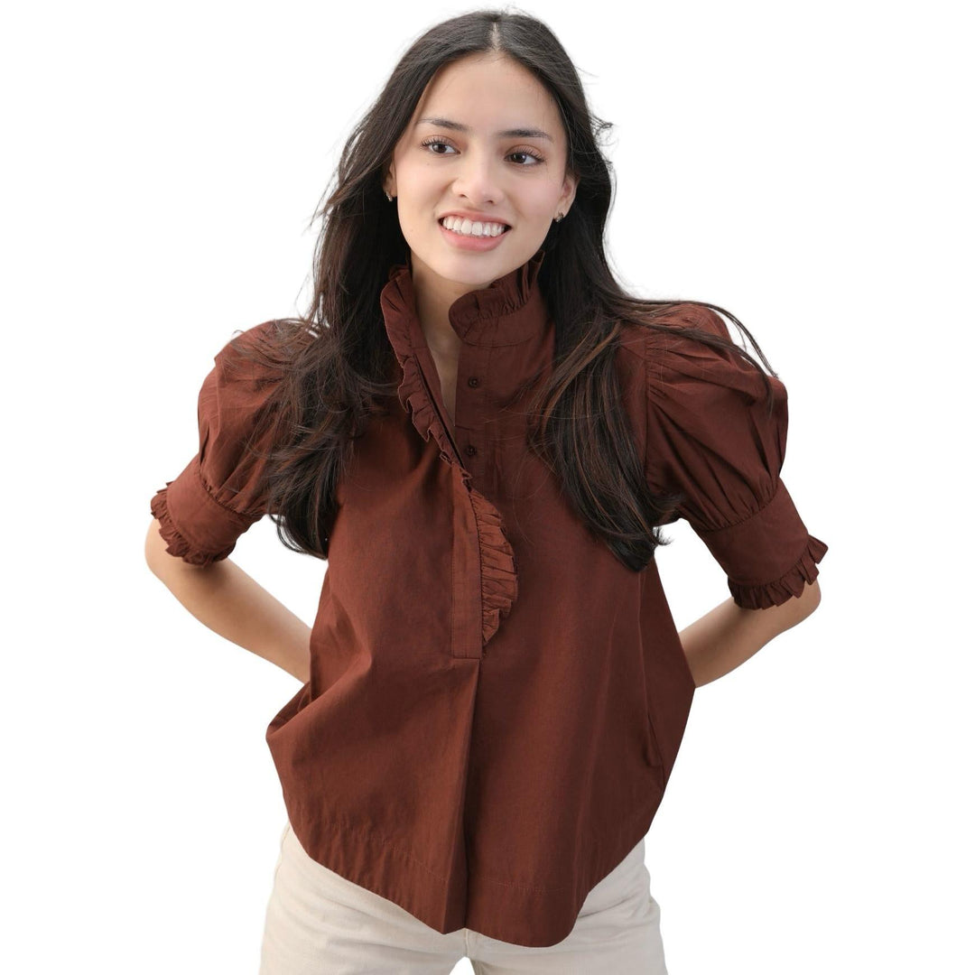 Navy Bleu Westport Top-Women's Clothing-Dark Brown-XS-Kevin's Fine Outdoor Gear & Apparel