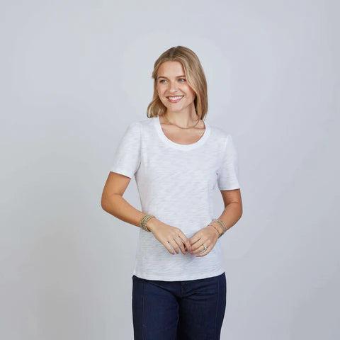 Erin Gray Saturday Short-Sleeve Tee-Women's Clothing-White-XS-Kevin's Fine Outdoor Gear & Apparel