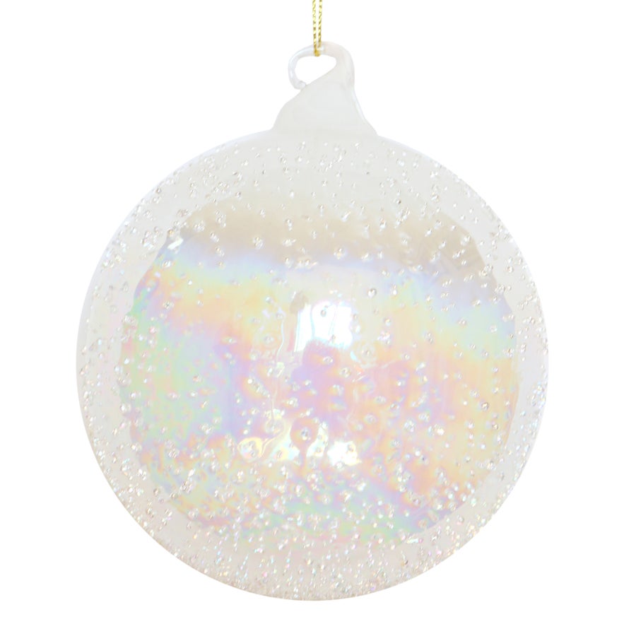 120 MM Glass Beaded Ball Ornament-Home/Giftware-White-Kevin's Fine Outdoor Gear & Apparel