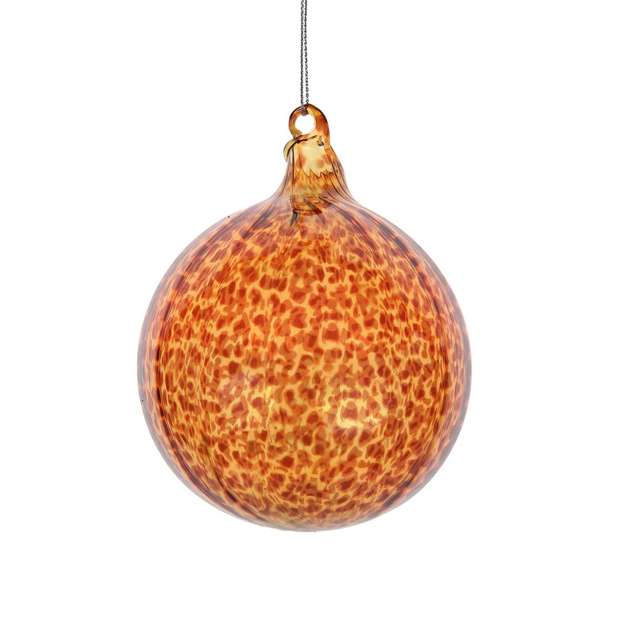 100 MM Spiral Leopard Ball Ornament-Home/Giftware-Kevin's Fine Outdoor Gear & Apparel