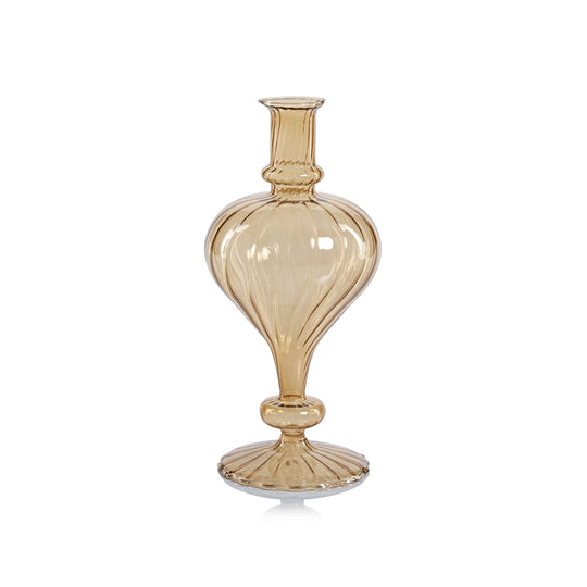 Venetian Spiral Vase Ornaments-Home/Giftware-Turnip Shape/Light Amber 4"-Kevin's Fine Outdoor Gear & Apparel