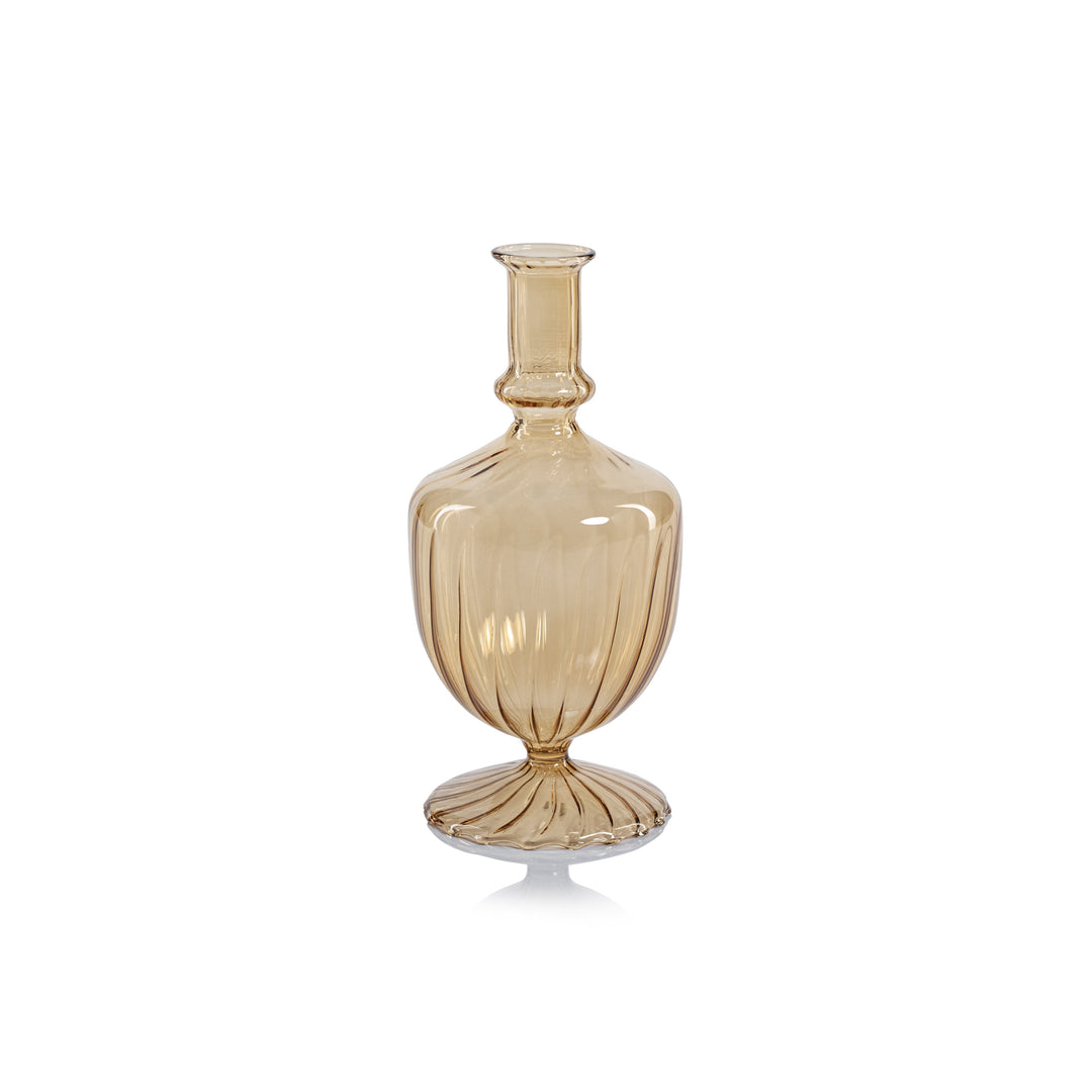 Venetian Spiral Vase Ornaments-Home/Giftware-Urn Shape/Light Amber 3"-Kevin's Fine Outdoor Gear & Apparel