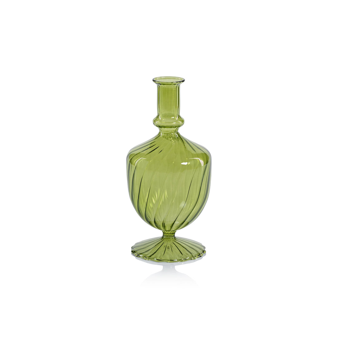 Venetian Spiral Vase Ornaments-Home/Giftware-Urn Shape/Green 3.5"-Kevin's Fine Outdoor Gear & Apparel