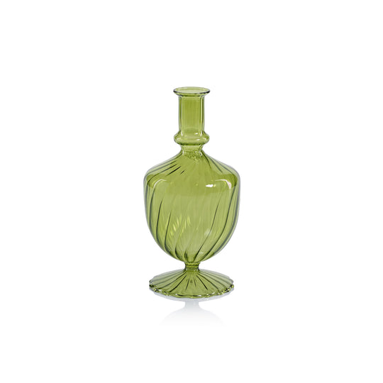 Venetian Spiral Vase Ornaments-Home/Giftware-Urn Shape/Green 3.5"-Kevin's Fine Outdoor Gear & Apparel