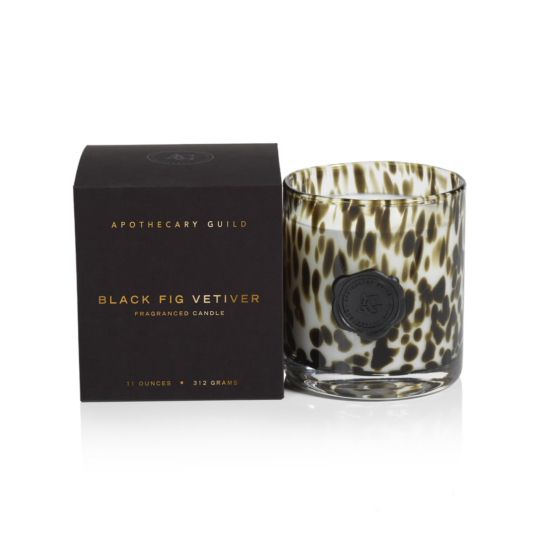 Apothecary Guild Opal 1 Wick Glass Fragranced Candle Jar-Home/Giftware-Black Fig Vetiver-Kevin's Fine Outdoor Gear & Apparel