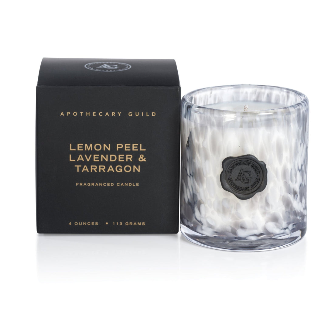 Apothecary Guild Opal Glass Mini Fragranced Candle Jar-Home/Giftware-Lemon Peel Lavender & Tarragon-Kevin's Fine Outdoor Gear & Apparel