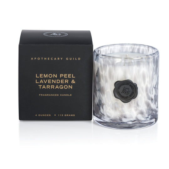 Apothecary Guild Opal Glass Mini Fragranced Candle Jar-Home/Giftware-Lemon Peel Lavender & Tarragon-Kevin's Fine Outdoor Gear & Apparel