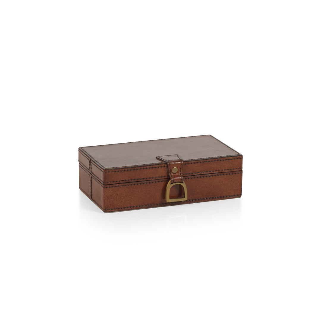 The Connaught Retangular Leather Box-Home/Giftware-S-Kevin's Fine Outdoor Gear & Apparel
