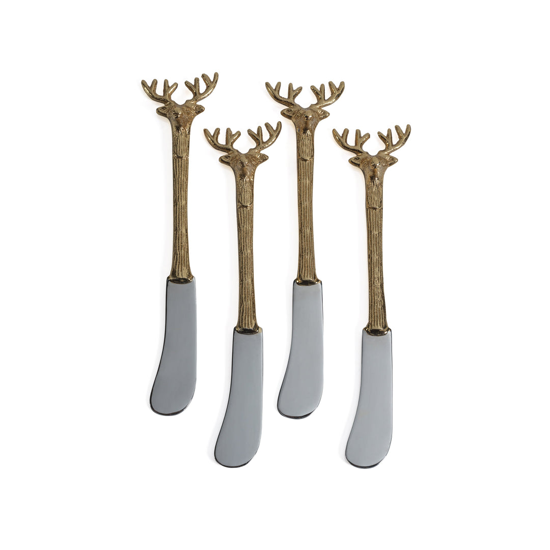 Stag Head Butter Knives (Set of 4)-Home/Giftware-Kevin's Fine Outdoor Gear & Apparel