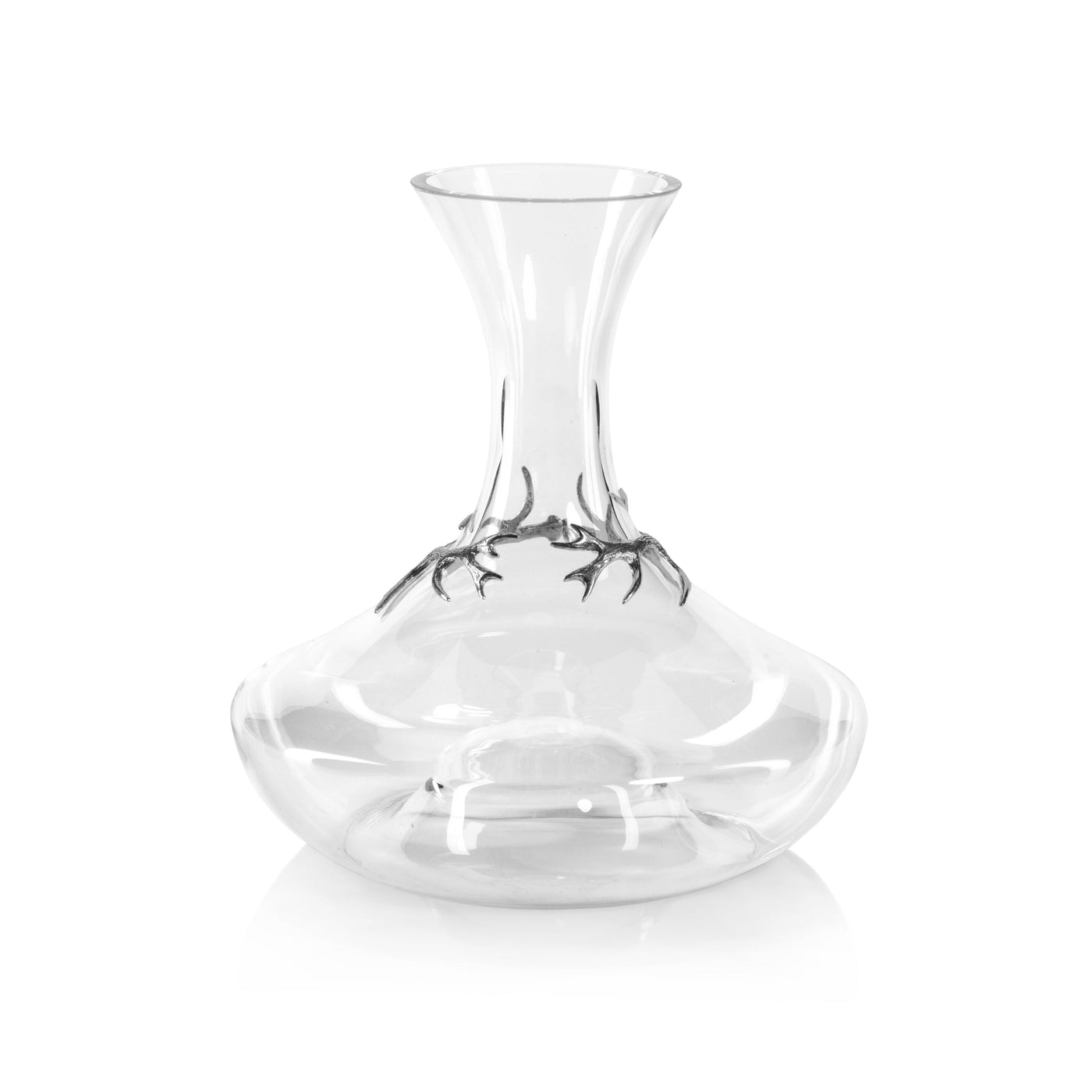 Davos Glass Wine Decanter w/ Pewter Antler-Home/Giftware-Kevin's Fine Outdoor Gear & Apparel