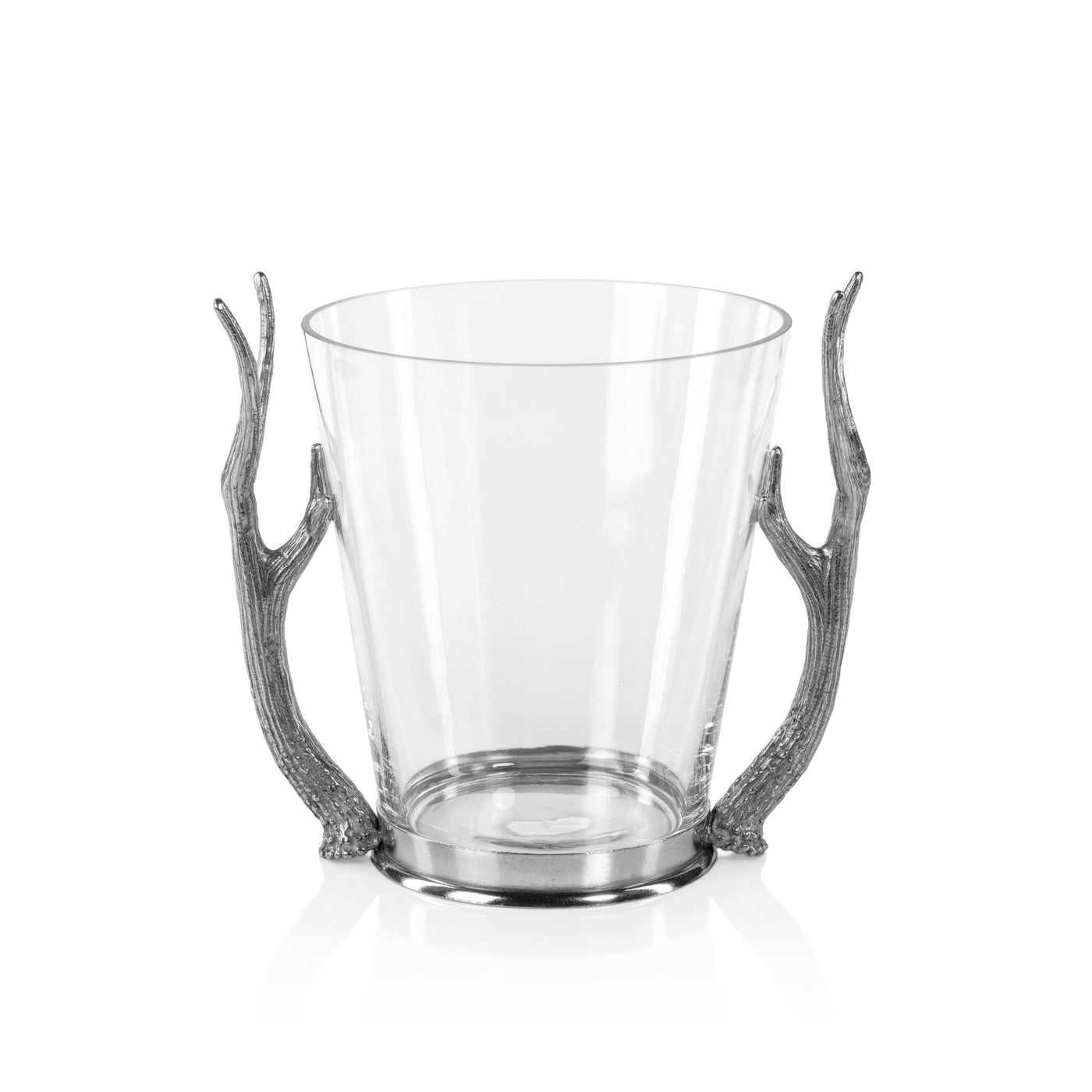 Davos Glass Wine & Champagne Bucket w/ Pewter Antler Handles-Home/Giftware-Kevin's Fine Outdoor Gear & Apparel