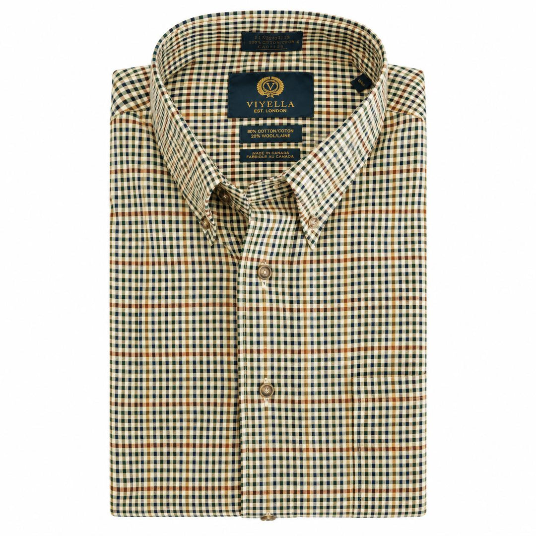 Viyella Button-Down Cotton/Wool Sport Shirt