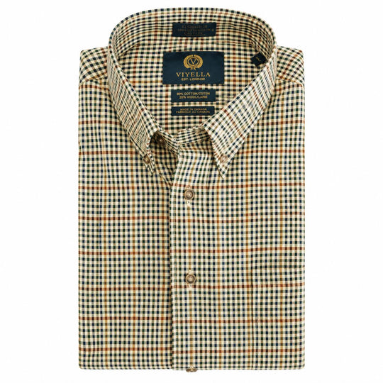 Viyella Button-Down Cotton/Wool Sport Shirt