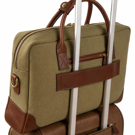 Kevin's Canvas & Leather Excutive Briefcase-Luggage-Kevin's Fine Outdoor Gear & Apparel