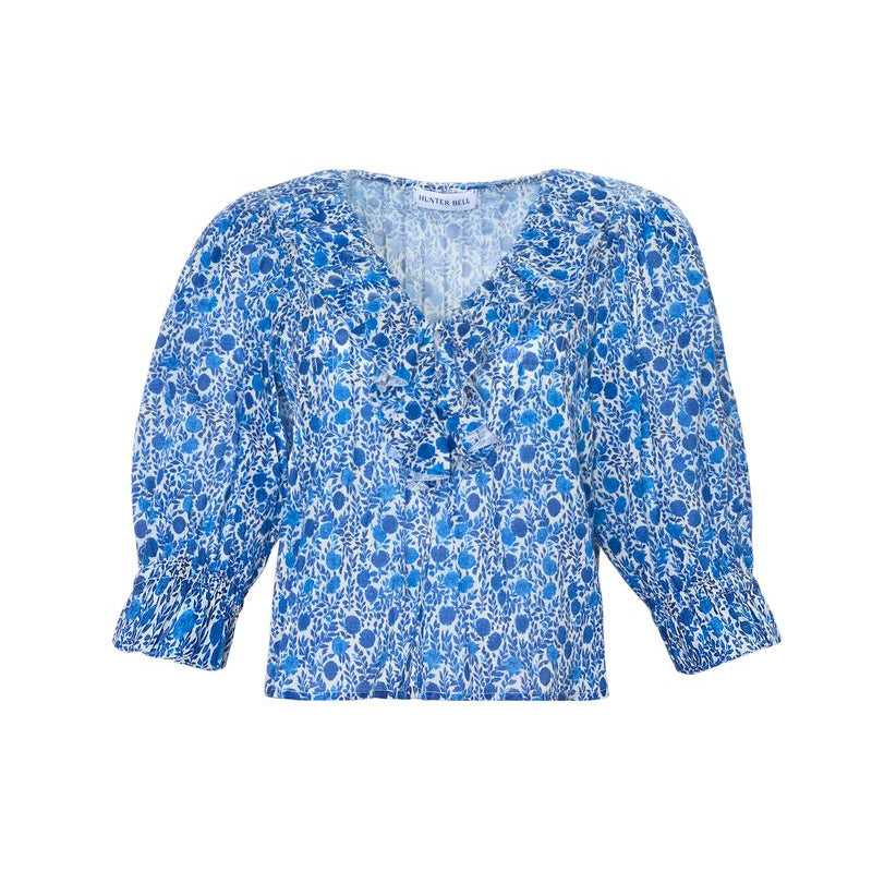 Hunter Bell Imogen Blouse-Women's Clothing-Bermuda Blooms-S-Kevin's Fine Outdoor Gear & Apparel