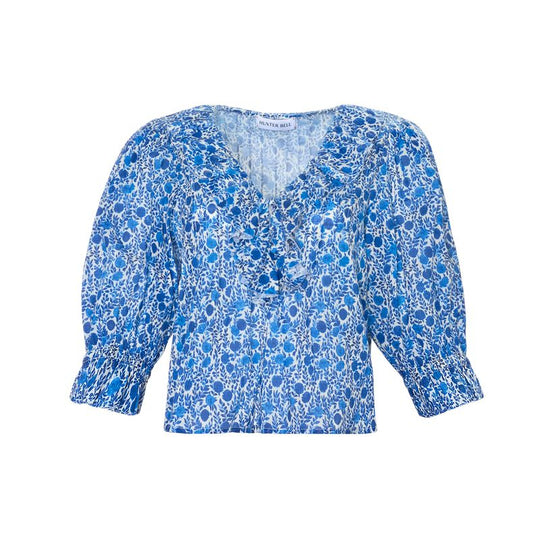 Hunter Bell Imogen Blouse-Women's Clothing-Bermuda Blooms-S-Kevin's Fine Outdoor Gear & Apparel
