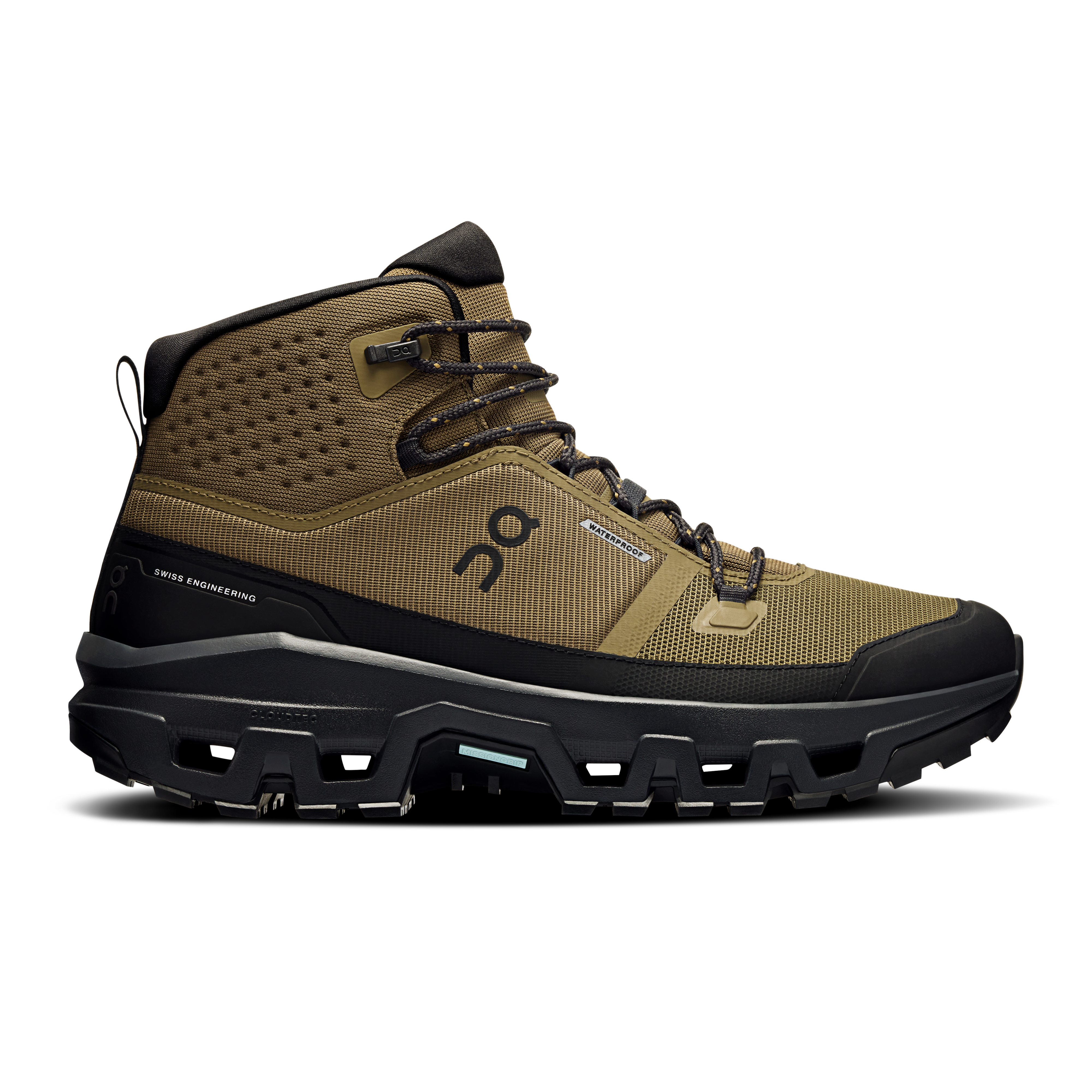 On Running Men's Cloudrock Mid WP Boots-Footwear-Hunter | Black-8-Kevin's Fine Outdoor Gear & Apparel