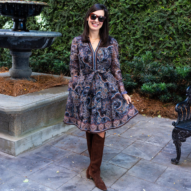 Hale Bob Artemis 3/4 Sleeve Short Dress-Women's Clothing-Kevin's Fine Outdoor Gear & Apparel