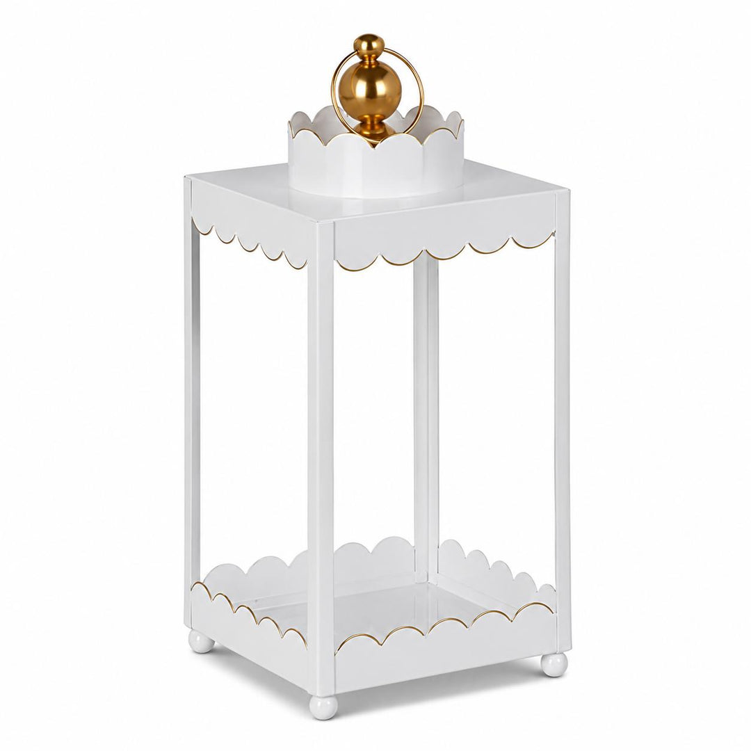 Iron Lantern-Home/Giftware-White-13.5"-Kevin's Fine Outdoor Gear & Apparel