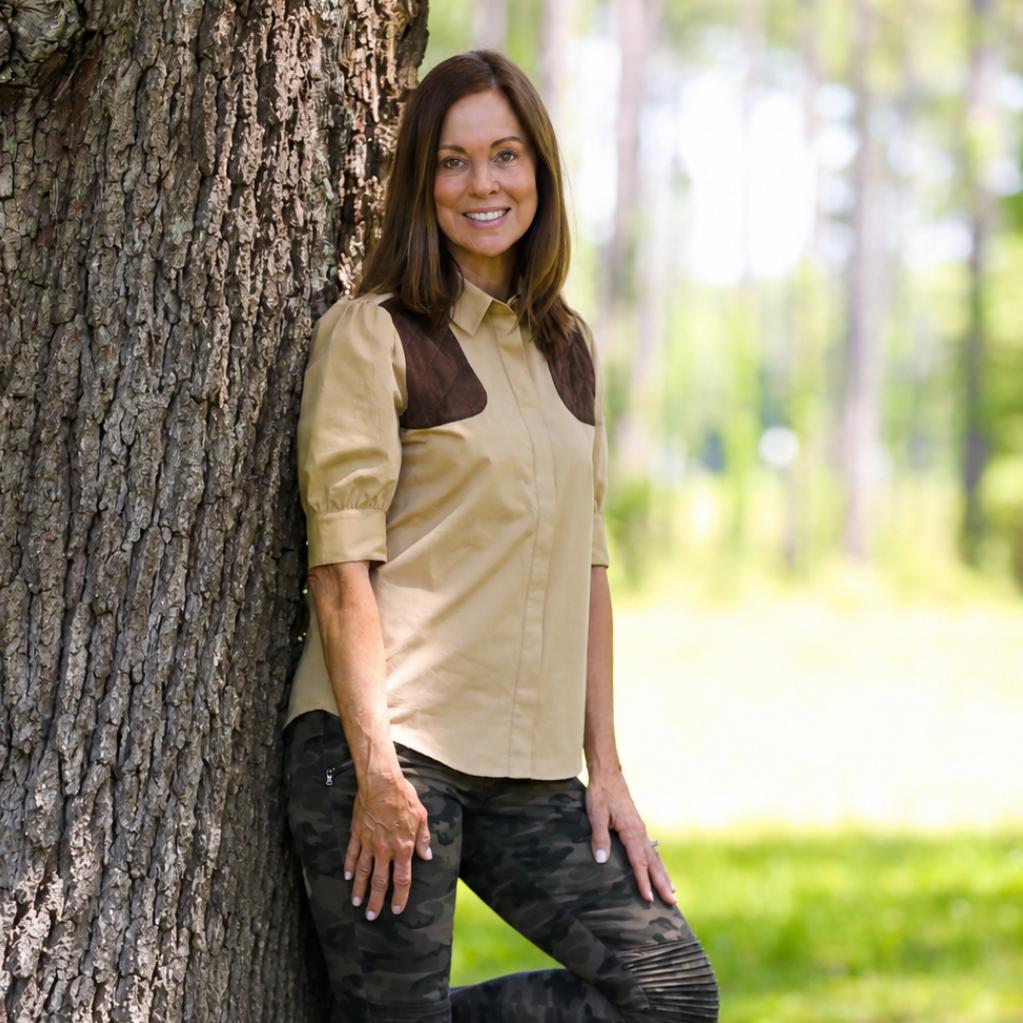 Kevin's Huntress Short Sleeve Puff Sleeve Blouse-Women's Clothing-Kevin's Fine Outdoor Gear & Apparel