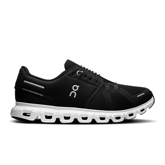 On Running Cloud 6 Women's Shoes-Women's Footwear-Black | White-6-Kevin's Fine Outdoor Gear & Apparel