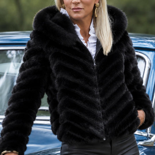 Mink Bomber Jacket-Women's Clothing-Kevin's Fine Outdoor Gear & Apparel