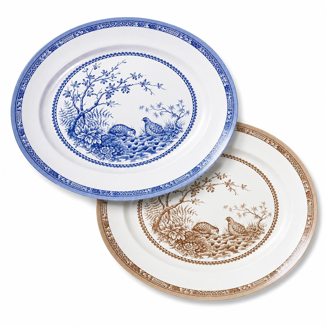Quail China Oval Platter-Home/Giftware-Kevin's Fine Outdoor Gear & Apparel
