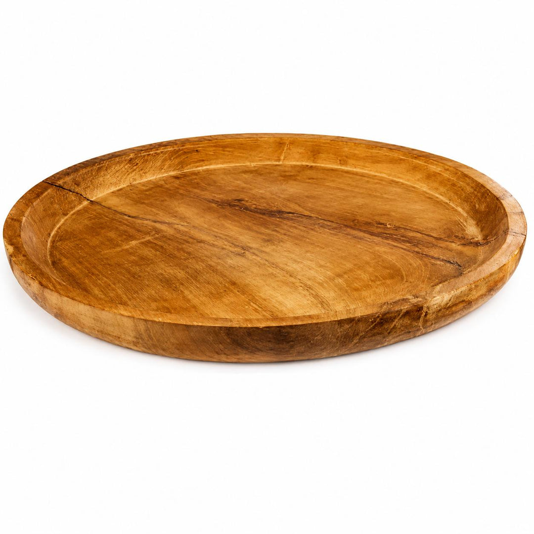 Round Teak Wood Tray-Home/Giftware-Kevin's Fine Outdoor Gear & Apparel