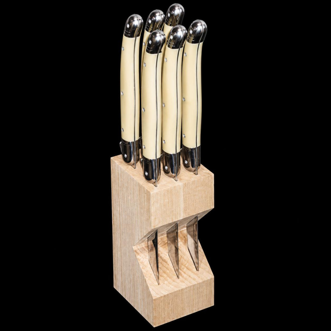 Laguiole Debutant Steak Knife (Set of 6, Ivory)-Home/Giftware-Kevin's Fine Outdoor Gear & Apparel