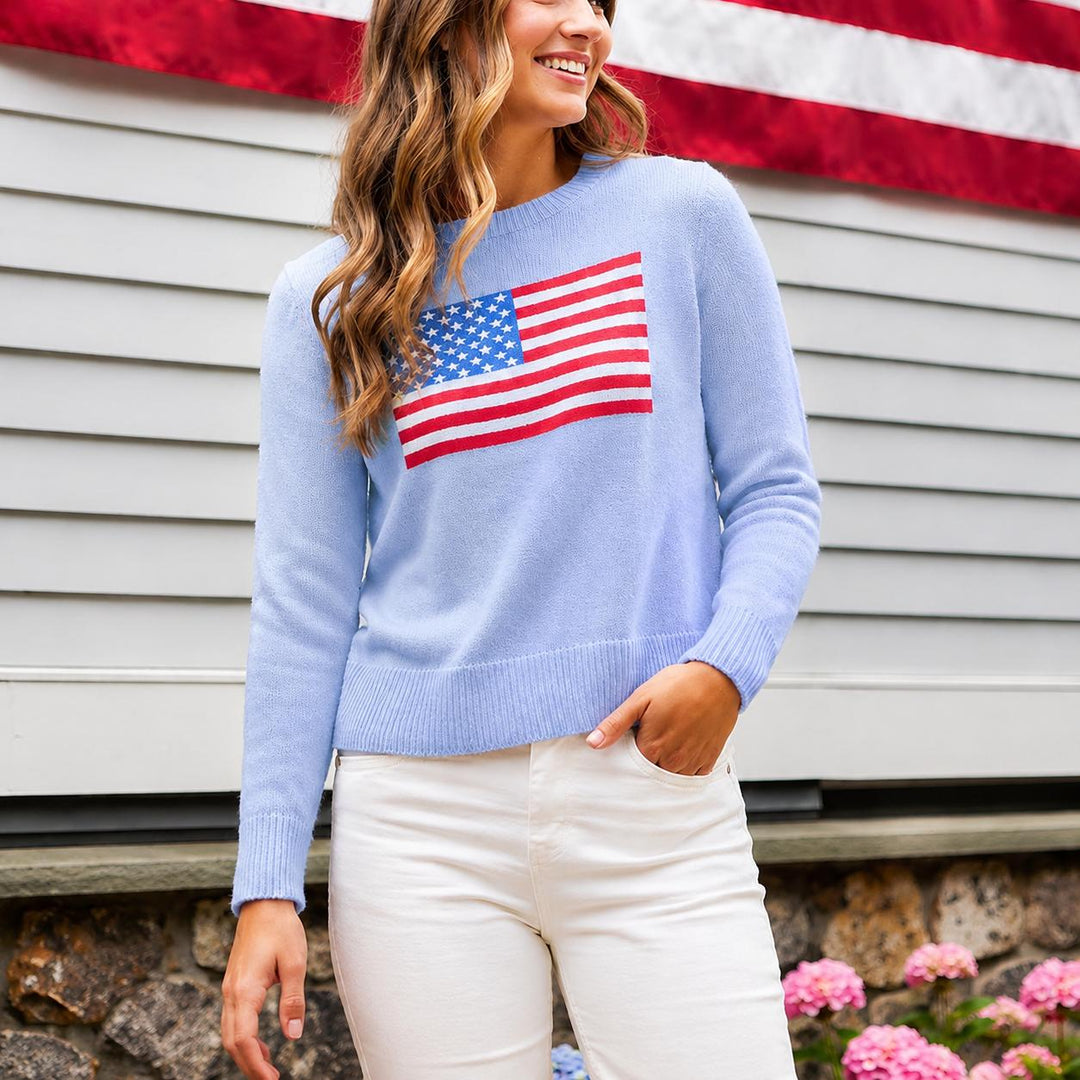 Sail to Sable Flag Sweater-Women's Clothing-Kevin's Fine Outdoor Gear & Apparel