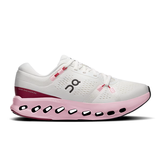 On Running Women's Cloudsurfer 2 Shoes-Women's Footwear-Ivory | Peony-5.5-Kevin's Fine Outdoor Gear & Apparel